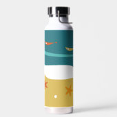 Retro Zomer Strand Mid Century Modern Waterfles (Links)