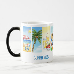 Retro Zomer Strand Vibes Sublimatie Mok – Vintage