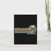 Retro Zomer Vakantie Californië Keizerlijk  Kaart (Voorkant)