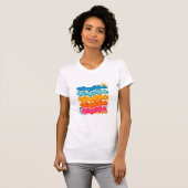 Retro Zomer Vakantie T-shirt (Voorkant volledig)