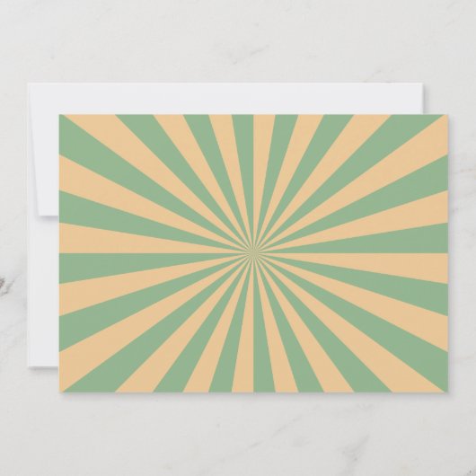 Retro zomer van verjaardag kaart (Achterkant)