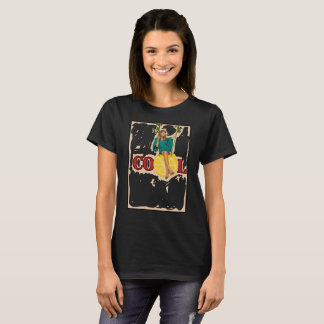 Retro Zomer Vibe "COOL" Citroen Schijf Schommel Gr T-shirt