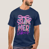 Retro Zomer Vibes Coquette T-shirt (Voorkant)