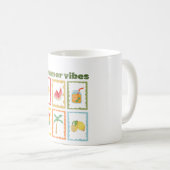 Retro Zomer Vibes Design Koffiemok (Voorkant rechts)