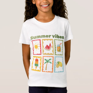Retro Zomer Vibes Design met Zonneschijn T-shirt