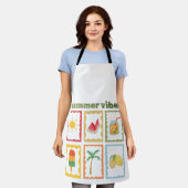 Retro Zomer Vibes Design  Schort (Gedragen)