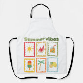 Retro Zomer Vibes Design  Schort (Voorkant)