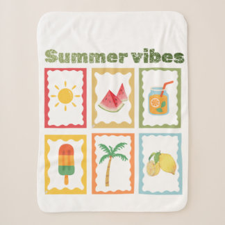 Retro Zomer Vibes Design  Sherpa Deken