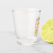Retro Zomer Vibes Design  Shot Glas (Links)