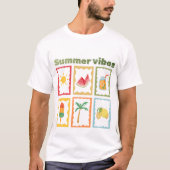 Retro Zomer Vibes Design T-shirt (Voorkant)