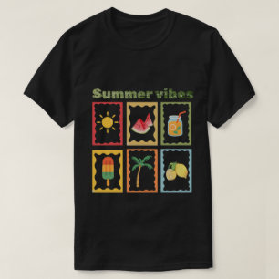 Retro Zomer Vibes Design T-shirt
