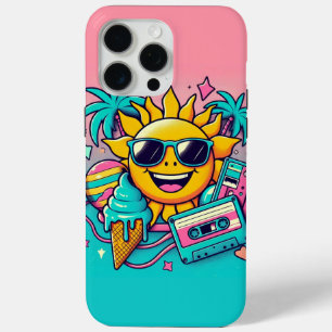 Retro Zomer Vibes - Schattige 80s Esthetiek iPhone 15 Pro Max Hoesje