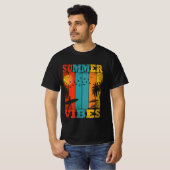 Retro Zomer Vibes T-Shirt (Voorkant volledig)