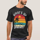 Retro  Zomer Wat is er op de stranden T-shirt (Voorkant)