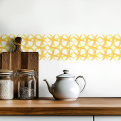 Retro zomergele tegel uit het midden van de eeuw tegeltje