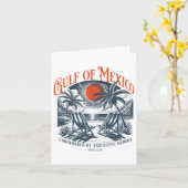 Retro Zomergolf van Mexico Forever Beach Golfo de Kaart (Gele Bloem)