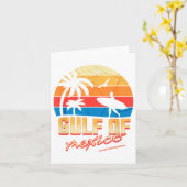 Retro Zomergolf van Mexico Forever Beach Golfo de Kaart (Gele Bloem)