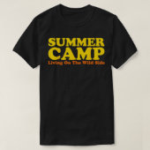 Retro Zomerkamp 70s 80s  Camping T-shirt (Design voorkant)