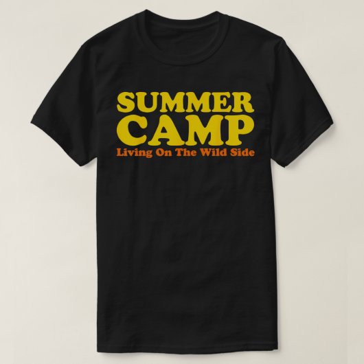 Retro Zomerkamp 70s 80s  Camping T-shirt (Design voorkant)