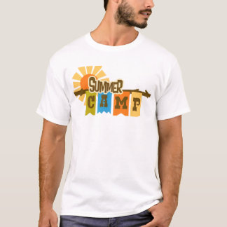 Retro zomerkamp grafische t-shirt