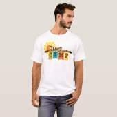 Retro zomerkamp grafische t-shirt (Voorkant volledig)