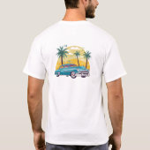 Retro Zomertijd T-Shirt – vakantie (Achterkant)