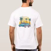 Retro Zomertijd T-Shirt – vakantie (Achterkant)