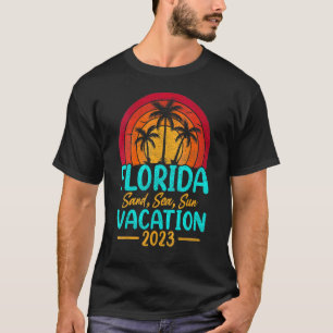 Retro Zomervakantie 2023 Florida Beach T-shirt