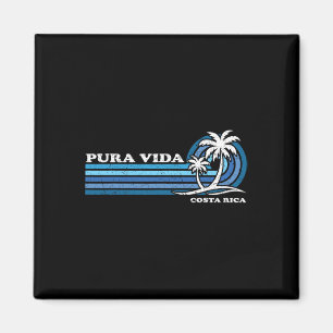 Retro Zomervakantie Costa Rica Pura Vida Magneet