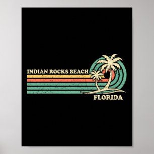 Retro Zomervakantie Florida Indiaanse rotsen Poster