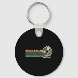  Retro Zomervakantie San Diego Ocean Beac Sleutelhanger