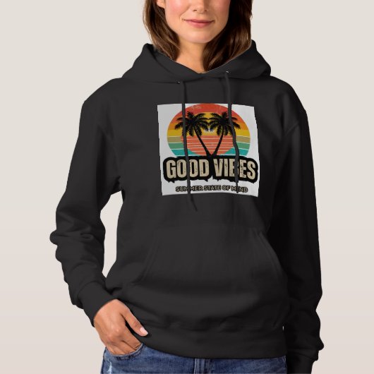 Retro zomervibes hoodie (Voorkant)