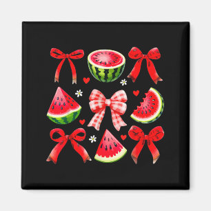Retro zomervibes watermeloen Coquette zomer Magneet