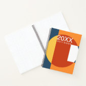 Retro Zon abstract Notitieboek (Binnen)