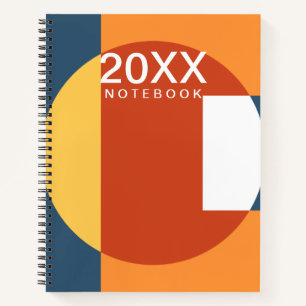 Retro Zon abstract Notitieboek