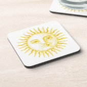 Retro zon bier onderzetter (Linkerzijde)