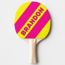 Retro Zon Doorweekt Drie Krachtige Strepen met Naa Tafeltennisbatje