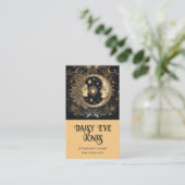 Retro Zon Maan Sterren Visitekaartje (Staand voorkant)