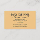 Retro Zon Maan Sterren Visitekaartje (Achterkant)