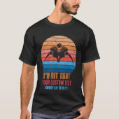 Retro zon Pickleball peddel T-shirt (Voorkant)