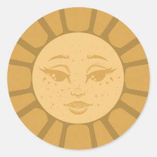 Retro Zon Sticker