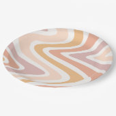 Retro zon verjaardagsfeest Borden Papieren Bordje (Gekanteld)