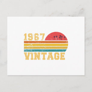 Retro zondag 1967 Birthday Briefkaart