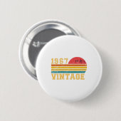 Retro  zondag 1967 Birthday Ronde Button 5,7 Cm (Voorkant /achterkant)