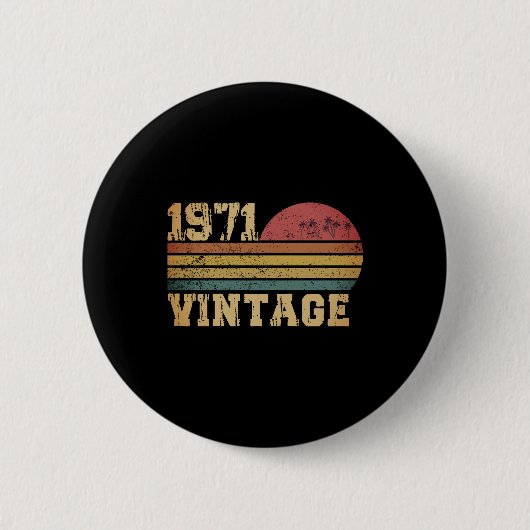 Retro  zondag 1971 ronde button 5,7 cm (Voorkant)