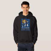 Retro zondag River Ski Sunset Hoodie (Voorkant volledig)