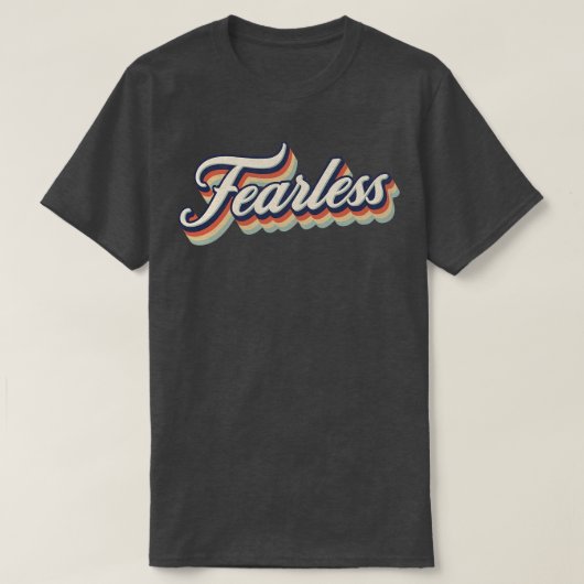 Retro  zonder angst t-shirt (Design voorkant)