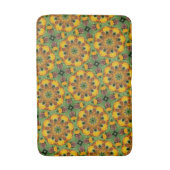 Retro Zonnebloem Badmat (Voorkant Verticaal)