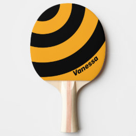 Retro Zonnebloem Buzz Drie Cirkel Streep met Naam Tafeltennisbatje