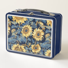 Retro Zonnebloem Lunchbox